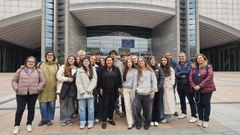 Alumnos de Viana do Bolo y de otras cuatro localidades gallegas estuvieron en Bruselas con los eurodiputados gallegos.