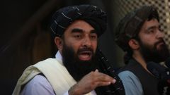 El portavoz de los talibanes, Zabihul� Muyahid.