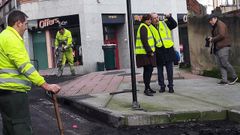 Obras de asfaltado en Ciudad Naranco