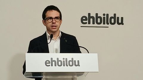 El l�der de EH Bildu en el Parlamento Vasco, Pello Otxandiano