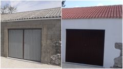 Antes y despu�s de un garaje en Lobios