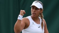 La gallega Jssica Bouzas en Wimbledon.