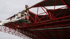 Obras de reparaci�n en Bala�dos tras el temporal