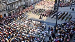 Encuentro de bandas de m�sica militares por la semana de las Fuerzas Armadas en Vigo