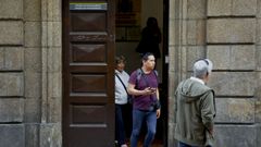 La oficina de Extranjer�a de A Coru�a, en la calle Real, en una imagen de abril.