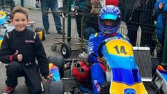 Rafa Sim�n posa junto a Fernando Alonso en el circuito de Asturias. Imagen tomada a finales del 2022