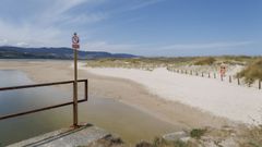 La playa interior de Baldaio era una zona de ba�o muy popular