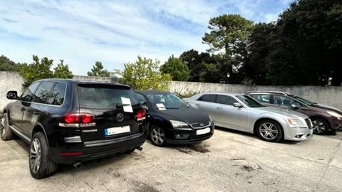 Imagen de los veh�culos confiscados por la Guardia Nacional Republicana de�Portugal