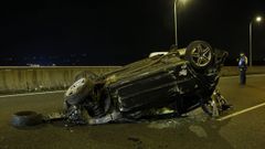 Imagen de archivo de un accidente en la tercera ronda, que se ha convertido en un punto negro para la circulaci�n