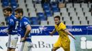 Torr� y Verd�s se lamentan tras el gol del Alcorc�n