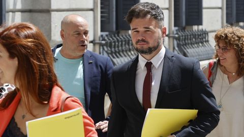 Gabriel Rufi�n a su llegada al Debate sobre el Estado de la Naci�n este martes