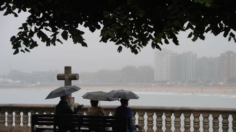 Lluvia en Gijón