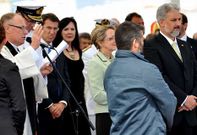 El momento de la bendici�n del �Adelaide�.