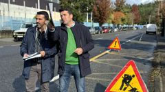 Imagen de archivo del alcalde de Boiro, Jos Ramn Romero, y su nmero dos, Luis Ruiz.