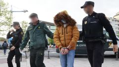 El acusado, entrando a la Audiencia Provincial en la ma�ana de este martes.