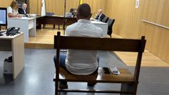 El acusado, durante el juicio celebrado en Ourense