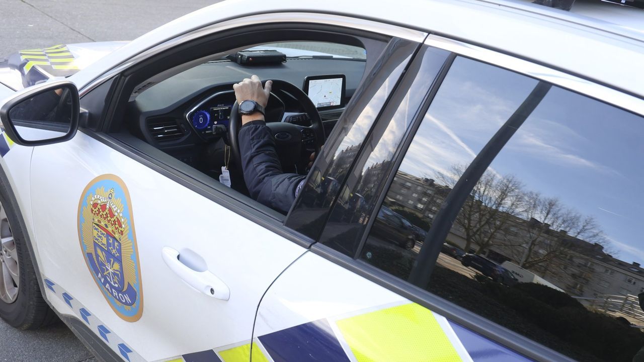 Un motorista, herido en Narón en la colisión contra otro vehículo