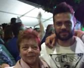 Guillermina Garca Lamas, con su hijo, el alcalde de Cerceda, Juan Manuel Rodrguez.