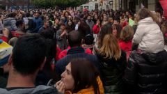 Concentracin de madres y padres de escolares de 0 a 3 aos frente al teatro Jovellanos