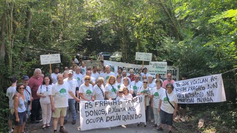 Protesta, este verano, en el parque natural