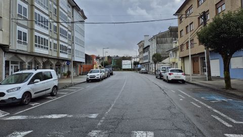 Vista de la avenida de Lugo, uno de los principales accesos al centro urbano de As Pontes
