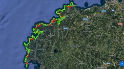 En rojo, zonas en las que se han propuesto variaciones en el trazado