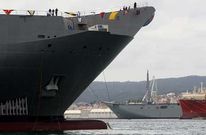 Navantia tiene listo el primer megabuque para Australia y acaba de botar el segundo.