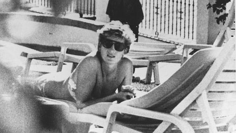 La princesa Diana fue fotografiada, ya separada del prncipe Carlos, en un hotel de Mijas.