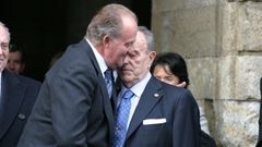 Juan Carlos de Borb�n con Manuel Fraga, en un acto en Santiago en el 2003