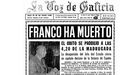 Portada de La Voz del da 20 de noviembre de 1975