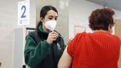 Vacunaci�n contra el covid en Fexdega de Vilagarc�a