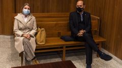 La exalcaldesa de Mora�a y Rafael Louz�n, durante la vista oral el pasado noviembre
