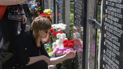 Homenaje en Ucrania a los ca�dos en la guerra