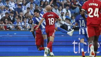 Gim&eacute;nez, durante una acci&oacute;n con Jon Guridi.