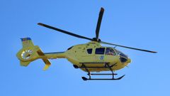Imagen de archivo del helic�ptero medicalizado con base en el Hospital Cl�nico, en Santiago