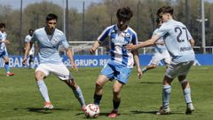 Un lance del partido entre el D�por y el Celta juvenil