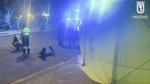 Atropello en el distrito madrile�o de Villa de Vallecas