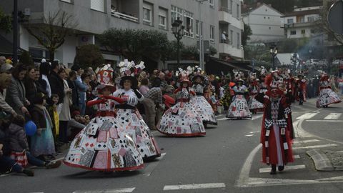 Desfile de entroido de Barbad�s por las calles de A Valenz�