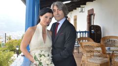 Sara Marianovich y el difunto Miguel �ngel Garrido el d�a de su boda en O Barco.