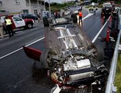 La indemnizaci�n por un accidente, en foto de archivo, acaba en la v�a penal para eludir las tasas. 