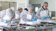 Alumnas del curso formativo de pescader�a