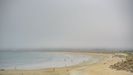 Aspecto que presentaba ayer la playa de A Lanzada.