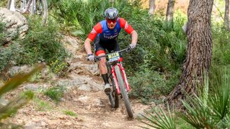 El ciclista viveirense, en un momento de la competici�n celebrada en Oropesa del Mar.
