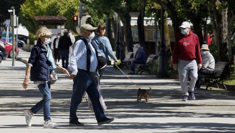 Imagen de los jardines de A Pobra, concello en el que se detectaron 44 positivos en las �ltimas dos semanas