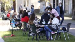 Terrazas en la zona de Bouzas, Vigo