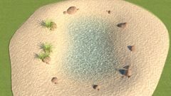 Ilustraci�n de c�mo podr�a ser una piscina playa, aunque puede personalizarse