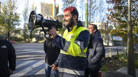 Omar V�zquez es el secretario del comit� de empresa de Ence en Pontevedra