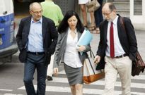 Rodr�guez, Soto y Hern�ndez, en una imagen de archivo, de una comparecencia en los juzgados. 