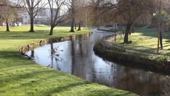 El r�o Anll�ns a su paso por Carballo