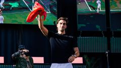 Ferran Torres, en un homenaje durante sus vacaciones